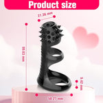 Penis Sleeve For Men Sex Toys, Penis Extender Cock Ring Girth Sleeve With Strap Testicle Penis Ring Enlarge Thicken Girth Enhancement, Penis Enlarger Girth Enhancer Sleeves For Adult Couples