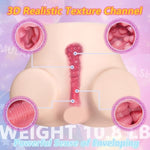 Automatic Male Masturbator 6 Vibrating 3 Thrusting Sex Doll 10.8Lb Big Butt Stroker Pocket Pussy With Deeper Vagina Adult Toys