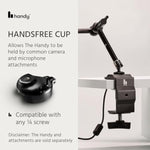 HANDY Handsfree Desk Mount with Cup Bundle - Automatic Male Masturbator and Clamp Holder, Adjustable Sex Toy Stand