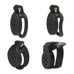 Flat Chastity Cage, Small Chastity Cage, Inverted Chastity Cage for Men Penis Cage Man Dark Lock Design, Good Concealment, Couples Bondage SM Sex Toys (B)