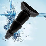 Silicone Anal Plug G-Spot Stimulator Anal Beads Prostate Massage Butt Plug,Anal Stretcher Trainer Big Anal Plug Anal Beads With Strong Suction Cup For Hands-Free Play For Men Women(Black)