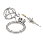 Male Metal Chastity Cage,Stainless Steel Men Male Penis Chastity Cage Locked Device,Adult Sexual Bdsm Cock Cage Sex Toy For Men (50Mm)
