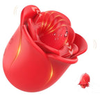 Clit Licker, Rose Sex Toy, Forceful Tongue Toy For Women, Rose Vibrator For Women'S Oral Sex Pleasure Adult Toys & Games With 12 Vibration & 10 Tongue Licking Modes (Red)
