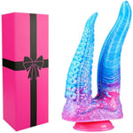 7" Small Double Head Tentacle Dildo With Tongue, 6" Silicone Dual Monster Alien Anal Dildo Suction For Lesbian Beginner, 5" Double Sided Fantasy Cute Prostate Shower Small Dildos Sex Toy For Women Gay
