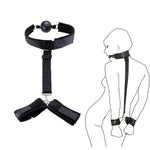 Sexy Mouth Ball Gag, Silicone Mouth Gag For Bed Role Play, Bdsm Gags & Muzzles With Sex Bondage Restraints Straps Cuffs, Sex Toy Accessories For Adults Couples