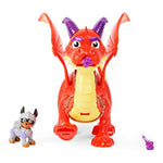 Paw Patrol - Fang + Ember Figurine The Dragon Rescue Knights - Join The on The Back of The Dragon Projectile Launcher with its Functional Wings - Children's Toy 3 Years +