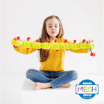 Calmee The Caterpillar Weighted Sensory Plush Toy For Kids, Breathing Exercise And Mindfulness Tool For Focus And Emotional Regulation, Sel Classroom Or Home Toy, Soft And Washable – Mesh Accredited