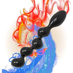 Anal Beads,Silicone Dildo Prostate Massager G-Spot Stimulation Anal Plug Fetish Adult Sex Toy Silicone Anal Butt Plug With Safe Handle Anal Training Sex Toys For Men Women Couples(Style 3)