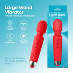 Large Vibrator Wand Adult Sex Toy, Red