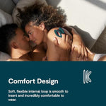 Sync O Green Remote Control C-Shaped Couples Vibrator & Bond Adjustable Wearable Vibrating Cock Ring - App Controlled Couples Sex Toys Bundle