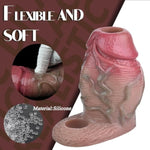 Thick Male Sex Toys Penis Enlarge Sleeve Dildo Sheath, Silicone Glans Exposed Men Couples Intimacy Dildo Cuff, Adult Penis Cover With Cock Ring