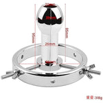 Metal Electric Shock Anal Plug Anal Expander Stainless Steel Adjustable Butt Massage Plug Electric Shock Set