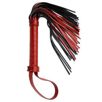 Whip For Adults Play Dominatrix Training Red Faux Leather Flogger 20"