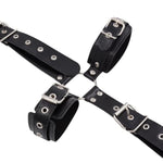 Neck To Wrist And Ankle Adult Restraints Kit, Sex Toys For Women Restraints Bondage Set T,Adjustable Pu Leather Leg Straps Handcuffs Collar, Bed Sex Game Play For Beginner