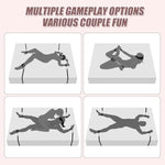Upgrade Under Mattress Bed Bondage Bdsm Sets With Wrist Ankle Cuffs And Tickler Blindfold
