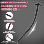 3Pcs Urethral Sound Hollow Side Hole Design Sex Toys Catheters & Sounds-Urethra Sounding Stimulation For Men,Male Masturbation Rod Penis Plugs Urethral Training Vacuum Packaging Safe Silicone