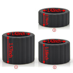 Penis Ring For Men - Ball Stretcher Glans Ring Black Silicone Stretchy Cock Ring For Harder Longer Stronger Erections - Erection Enhancing Sex Toy - 3 Lengths