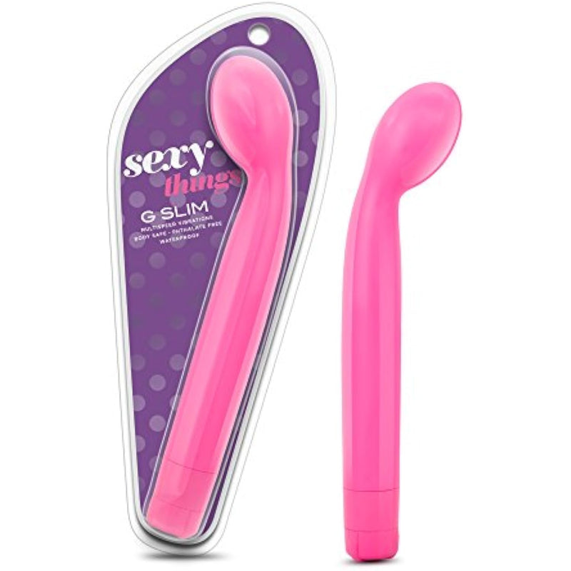 Sexy Things G Slim - Powerful G Spot Stimulating Vibrator - Designed For Perfect G Spotting - Ipx7 Waterproof - Adjustable Vibration Speeds - Adult Pleasure Sex Toy For Couples - Pink