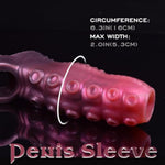 Hentai Tentacle Style Fetish Adult Toy Penis Sleeve,Orgasm Enhancer,Fantasy Creature Sheath With Ribbed Interior,Stretchy Ball Loop Closefit Design Silicone Sex Toy,Male Genital Extender