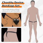 Male Chastity Belt Device Sex Toys Bdsm Bondage Set, Flying-V Male To Female Transformation Suit With Catheter, Adjustable Feminizer Training Chastity Device For Men Sissy