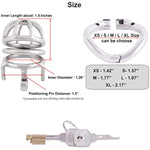 Medical Grade 304 Stainless Steel Ergonomic Design Chastity Device Easy To Wear Male Sm Penis Exercise Sex Toys K750 (50Mm/ L Size)