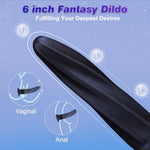 6" Suction Cup Dildo – Soft Silicone, Slim & Smooth For Beginner Anal Play, Prostate Dildo & Fantasy Toy, Small Butt Plug For Men, Women & Couples, Black