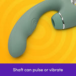 Pulsing G Spot Vibrator and Clit Sucker Stimulator for Women