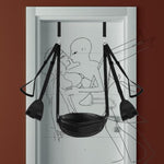 Sex Door Swings Sex Furniture 2024 New 3G Sex Swings Sex Bondage Sex Restraints Wider And Longer Plush Leather Seats Adjustable And Longer Safety Harnesses Hold Up To 300Lbs Black.
