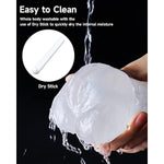 3 In 1 Pocket Pussy Male Masturbator & Drying Stick&Waterproof Storage Bag, Double-Ended Male Sex Toy Mouth Tongue Textured Vagina & Tight Anus For Men Masturbation (Transparent)