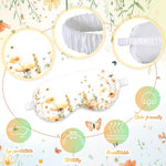 6 Pack Plush Sleep Mask Set Cute Eye Mask, Flowers, Colorful