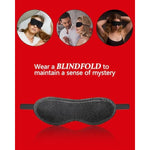 Adjustable Bondage Restraints Kit For Couples - Neck To Wrist Cuffs With Blindfold, Soft Handcuffs For Bedroom Play, Beginner-Friendly Bondage Gear Set For Adults (Black)