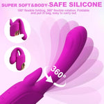 Rabbit Vibrators Sex Toys For Women - Tongue Licking Vibrator With 12 Vibration&Licking Modes, G Spot Vibrator Thrusting Dildo Tongue Toy For Womens, Clitoral Vibrators Adult Toys For Female