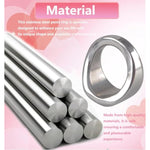 Stainless Steel Male Cock Ring Glans Ring Cock Ring Metal Penis Ring Delayed Ejaculation Increase Stimulation Sex Toys There Are 3 Different Sizes Arc Ring Without Edges (Medium-26Mm)