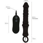 Vibrating Anal Stimulator - Butt Plug With 10 Functions Of Vibrations - Textured Vibe