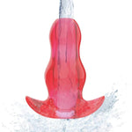 Big Size Anal Dilator Soft Speculum Prostata Massager Peek Tunnel Anal Plug (Red)