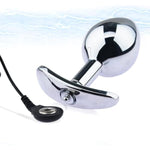 Metal Butt Plugs For Anal Dilation Training Wearable Electro Anal Plugs Prostate Massager Electric Stimulation Sm Adult Sex Toys (L)