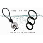 Metal Heavy Weight Hanger Stretcher Penis Extender Device Silicone Stacker Ball Ring Penis Rings Set,Penis Physical Exercise Tools Long Lasting Stronger Strechy Adult Sex Toys Game For Men Or Couples