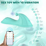 Sit and Ride Clit G Spot Vibrator for Women Sex Toys with 10 Vibrating Modes APP Remote Control Wearable Vibrator Female Adult Sex Toy