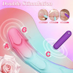 G Spot Dildo Vibrator & Bullet Vibrator Set, Rose Sex Toys With 20 Powerful Vibration Modes For Clitoral Nipple Anal Butt Plug Stimulator Wand Massager, Waterproof Adult Sex Toy For Women And Couples
