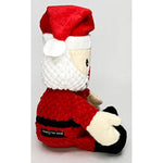 Christmas Plush Squeaker Santa Dog Toy For Small And Medium Size Dogs