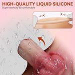 Strap On Dildo for Lesbians, 6 Inch Solid Dildo for Vaginal and Anal Play