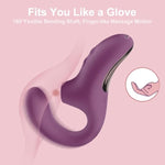 Clitoral Sucking Vibrator For Women, Clitoris Sucker G Spot Dildo Vibrators With 10 Suction & 10 Vibration Modes, Flexible Finger Anal Nipple Stimulator, Adult Sex Toys For Female Couples