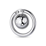Stainless Steel Smooth And Light Men'S Desire To Escape Chastity Lock Short Chastity Lock Cage 50Mm