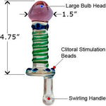 TopCat Turquoise 4.75 Inch Glass Dildo with Lube 1oz | Glass Dildos | Anal Sex Toys | G-Spot