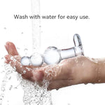 Glass Anal Plug, Crystal Glass Anal Plug,Anal Trainer, Crystal Butt Plug,Anal Expander Training Sex Toys Anal Masturbation Plug For Men Women Gay And Couples