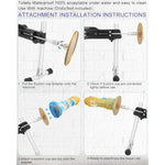 4.5" Large Suction Cup Adapter With Anti-Rotation For Universal Sucker Dildo Holder Diameter Lower 115Mm (12Cm Gold Sucker)