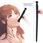 Anal Plug Hollow Butt Plug Long Dildo Shower Enema Douche Anal Enema Kit Vaginal Cleaner Flexible Liquid Silicone Prostate Massager G-spot Stimulation for Men Women Couple (Short)