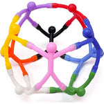 Classic Magnetic Fidget Toy Figures For Kids 3-8, Toddlers & Boys Girls | 10-Piece Solid Set For Travel, Road Trip, Desk & Stocking Stuffer Gifts.