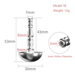 Sex Toys - Catheters & Sounds Hollow With Porous Glans Cap Stainless Steel Penis Plug Adult Urethral Dilator With Smooth Pull Beads For Men Sm Masturbation (M)