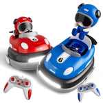 2-Player Battle 3-5 Rc Car Toddler Boys Christmas Toy | Cartoon Remote Control Bumper Cars With Light & Sound – Racing Set (Drift + Collision Modes) | 360° Spinning | Rechargeable Kids’ Race Cars